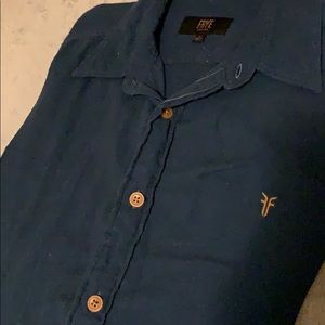 Frye Button Down Shirt Women L